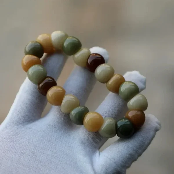 15mm Natural Garlic Bodhi Bracelet – Ultra Smooth Finish, Multi-Color Options - Image 7