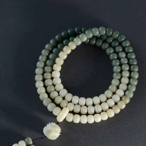 Budhi Luck Bodhi Bracelet 108 Mala Beads Candy Gradual Change Color Lotus Bracelet - Image 4