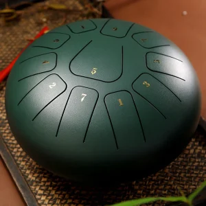 Budhi Luck Steel Tongue Rain Drum Meditation Yoga Drum Kit 11 Note 8 Inch