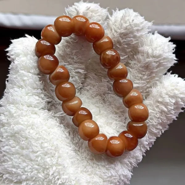 New Colorful Garlic Beads Bodhi Bracelet – Unique Marble Pattern Design 14mm - Image 5