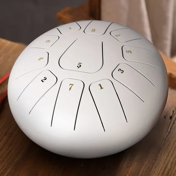Budhi Luck Steel Tongue Rain Drum Meditation Yoga Drum Kit 11 Note 8 Inch - Image 3