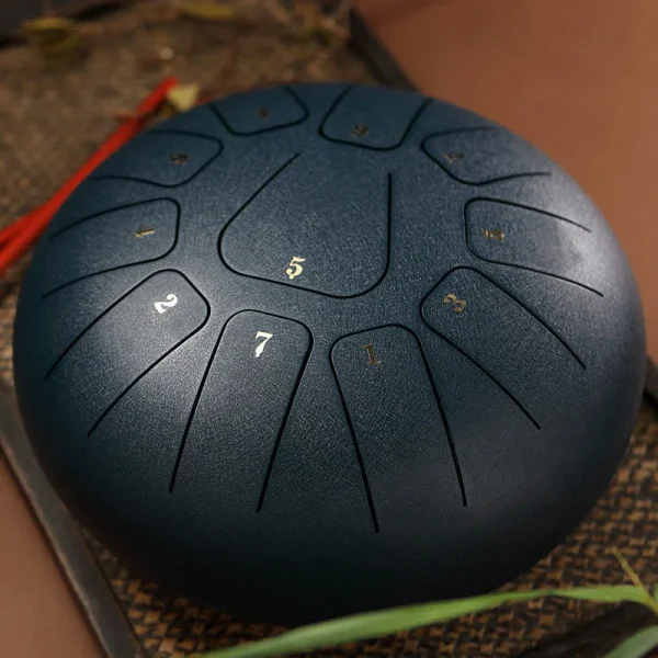 Budhi Luck Steel Tongue Rain Drum Meditation Yoga Drum Kit 11 Note 8 Inch - Image 5