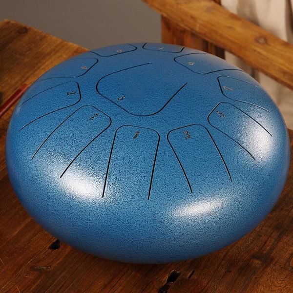 Budhi Luck Steel Tongue Rain Drum Meditation Yoga Drum Kit 11 Note 8 Inch - Image 4